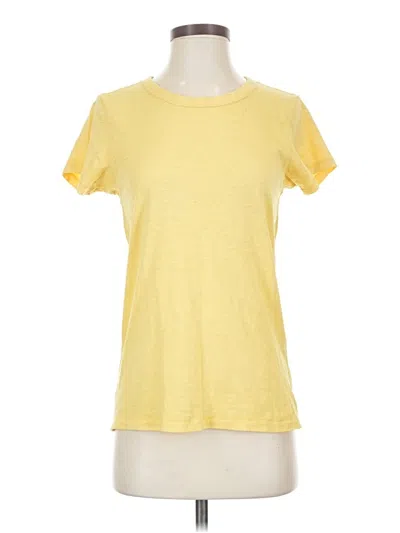 Pre-owned Rag & Bone Short Sleeve T-shirt In Yellow