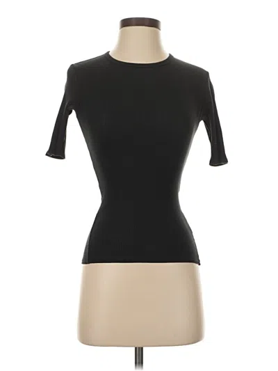 Pre-owned Rag & Bone Short Sleeve Turtleneck In Black