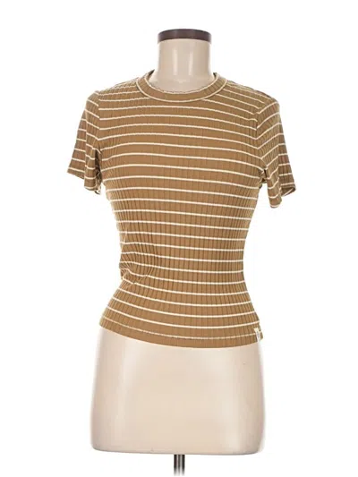 Pre-owned Rag & Bone Short Sleeve Turtleneck In Brown