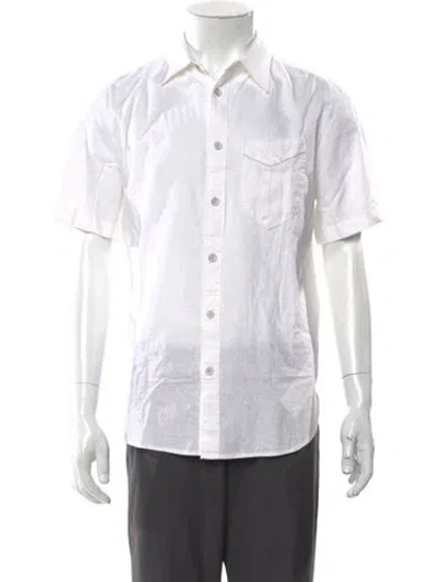 Pre-owned Rag & Bone Short Sleeve Western Shirt In Neutral