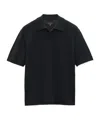 Rag & Bone Short-sleeved Polo Shirt In Black