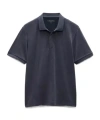 Rag & Bone Short-sleeved Polo Shirt In Blue