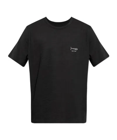 Rag & Bone Short-sleeved T-shirt In Black