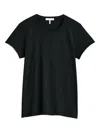 Rag & Bone Logo Round Collar Short-sleeved T-shirt In Black