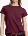 Rag & Bone Short-sleeved T-shirt In Burgundy