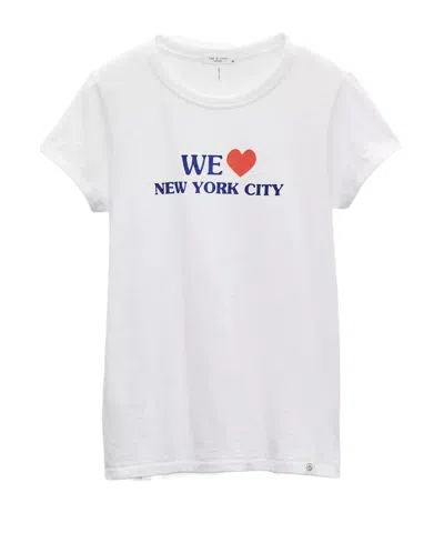 Rag & Bone Short-sleeved T-shirt In White