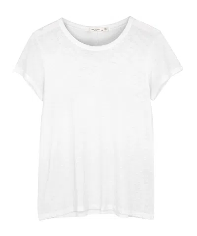 Rag & Bone Short-sleesleeved T-shirt In White