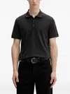 Rag & Bone Short-sleeve Polo Shirt In Black