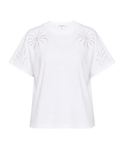 Rag & Bone Short-sleeved T-shirt In White