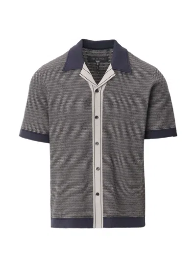 Rag & Bone Short-sleeves Shirt In Blue