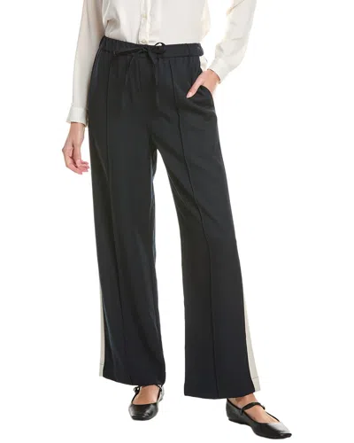 Rag & Bone Siena Wool Side Stripe Pant In Black