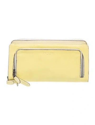 Pre-owned Rag & Bone Signature Clutch In Yellow