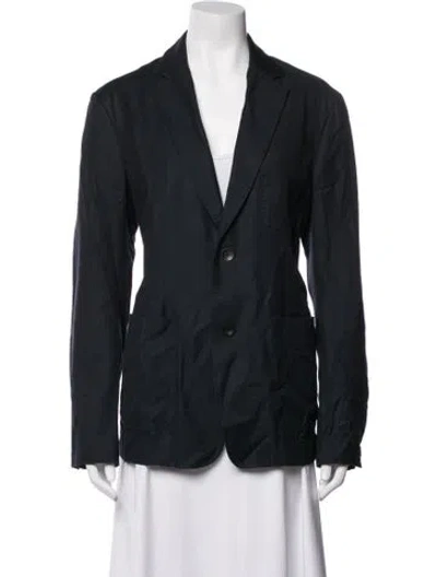 Pre-owned Rag & Bone Silk Blazer In Black