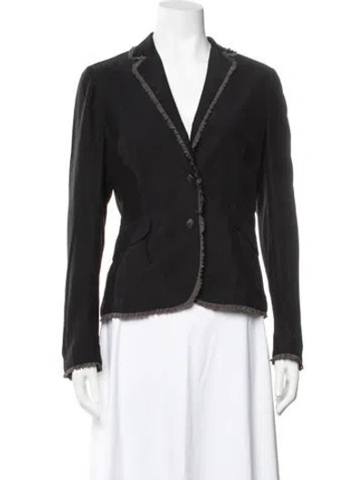 Pre-owned Rag & Bone Silk Blazer In Black