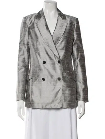 Pre-owned Rag & Bone Silk Blazer In Gray