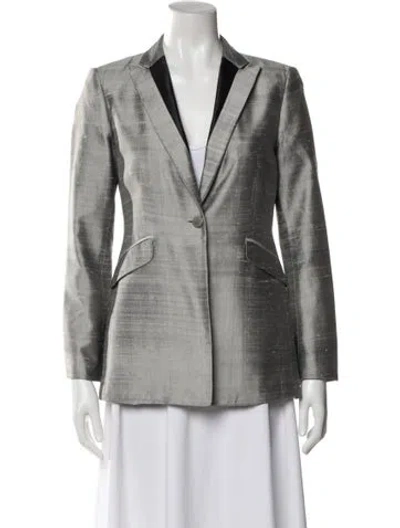 Pre-owned Rag & Bone Silk Blazer In Green
