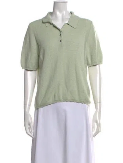 Pre-owned Rag & Bone Silk Crew Neck Sweater In Green