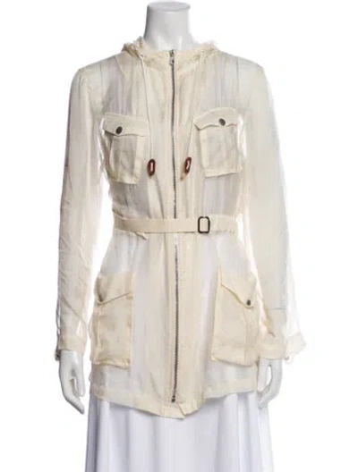 Pre-owned Rag & Bone Silk Jacket In Neutral