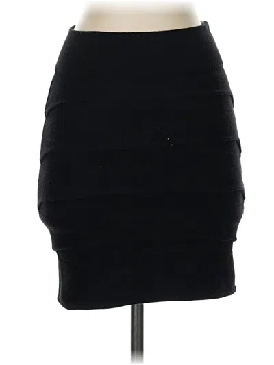 Pre-owned Rag & Bone Silk Skirt In Black