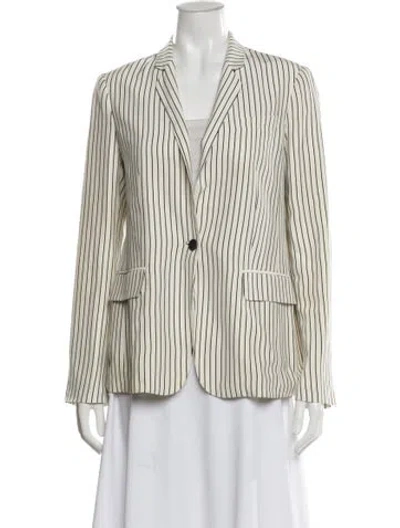 Pre-owned Rag & Bone Silk Striped Blazer In Multi