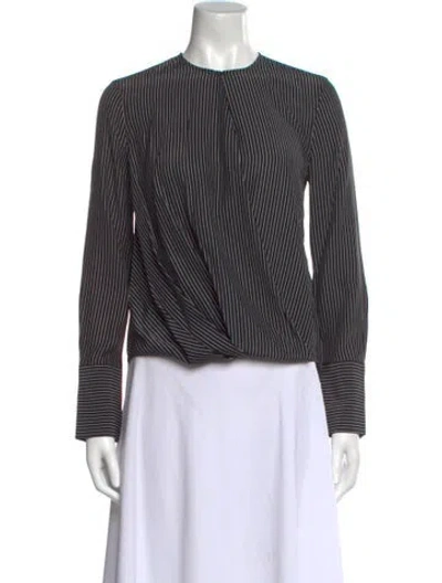 Pre-owned Rag & Bone Silk Striped Blouse W/ Tags In Multi