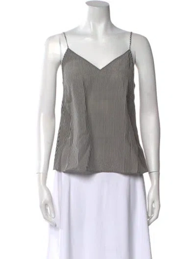 Pre-owned Rag & Bone Silk Striped Top W/ Tags In Multi