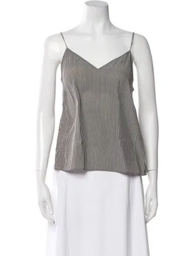Pre-owned Rag & Bone Silk Striped Top W/ Tags In Multi