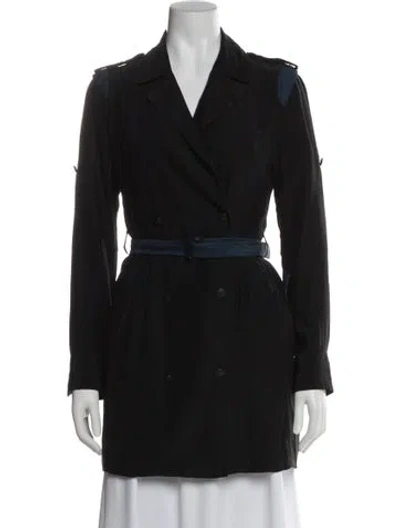 Pre-owned Rag & Bone Silk Trench Coat In Gray