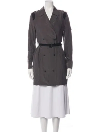 Pre-owned Rag & Bone Silk Trench Coat In Grey