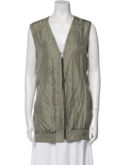 Pre-owned Rag & Bone Silk Vest In Gray