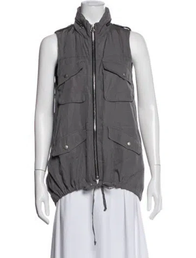Pre-owned Rag & Bone Silk Vest In Gray
