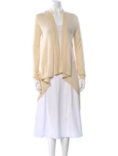 Pre-owned Rag & Bone Silk V-neck Sweater In Neutral