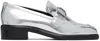 Rag & Bone Silver Maxwell Loafers In Slvr
