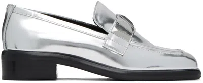Rag & Bone Silver Maxwell Loafers In Slvr