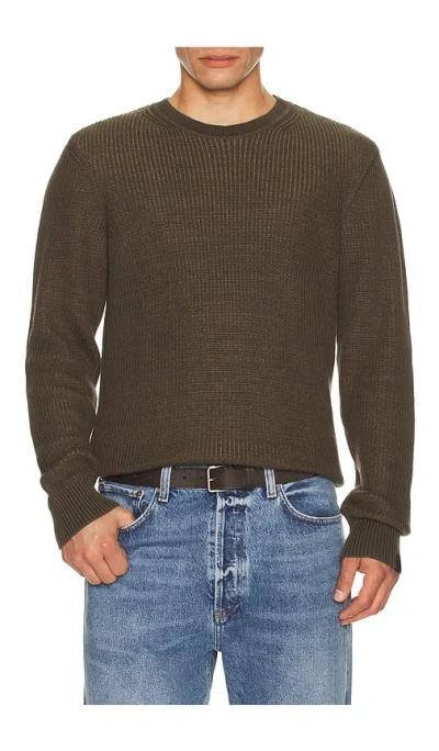 Rag & Bone Simon Marl Crewneck Sweater In Green