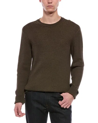 Rag & Bone Simon Marl Crewneck Sweater In Green