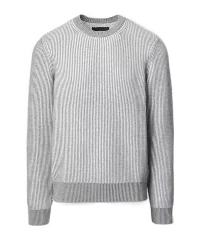 Rag & Bone Simon Striped Sweater In Gray