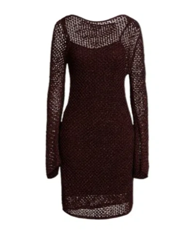 Rag & Bone Simple Knitted Dress In Brown
