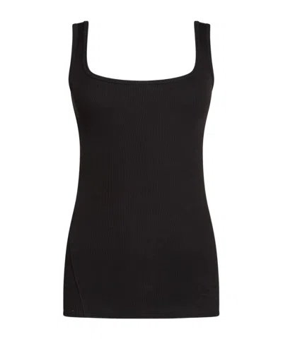 Rag & Bone Simple Sleeveless Knit Top In Black