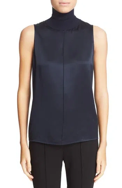 Rag & Bone 'singer' Silk Sleeveless Turtleneck Top
