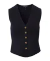 Rag & Bone Single-breasted Vest In Blue
