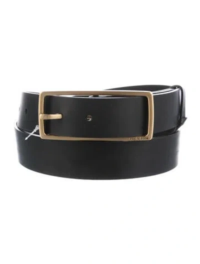 Pre-owned Rag & Bone Skinny Leather Belt In Black