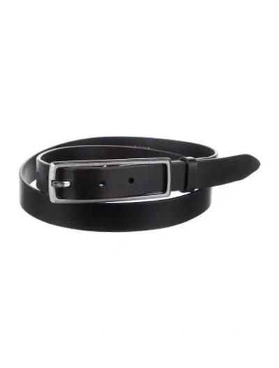 Pre-owned Rag & Bone Skinny Leather Belt In Black