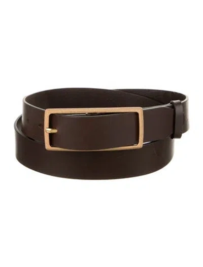 Pre-owned Rag & Bone Skinny Leather Belt In Black