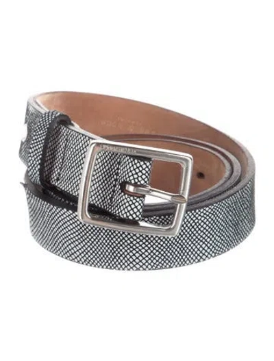 Pre-owned Rag & Bone Skinny Leather Belt In Black