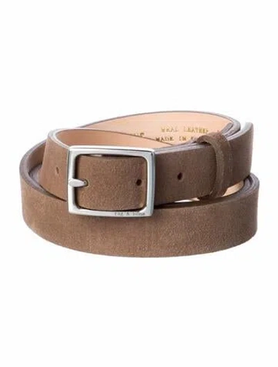 Pre-owned Rag & Bone Skinny Leather Belt In Brown