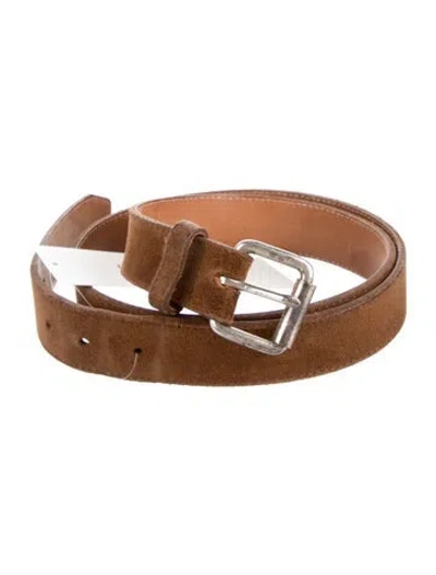 Pre-owned Rag & Bone Skinny Leather Belt In Brown