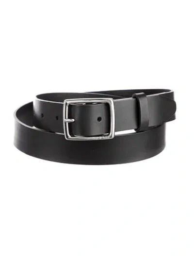 Pre-owned Rag & Bone Skinny Leather Belt Kit In Black