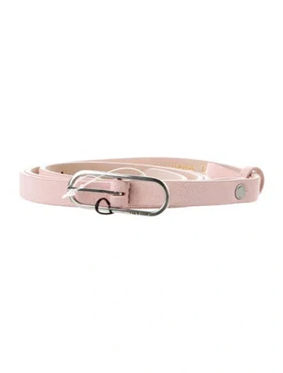 Pre-owned Rag & Bone Skinny Leather Belt Kit W/ Tags In Pink