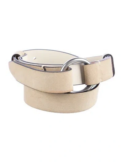 Pre-owned Rag & Bone Skinny Leather Belt In Neutrals